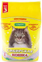 Наполнитель для кошачьего туалета, Ультра, Сибирская кошка, 3 л