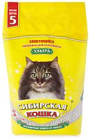 Наполнитель для кошачьего туалета комкующийся, Ультра, Сибирская кошка, 5 л