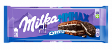 Шоколад молочный Milka с начинкой со вкусом ванили и печеньем Орео, 300г