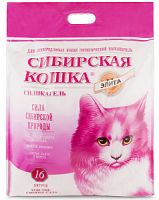 Наполнитель для кошачьего туалета силикагелевый, для привередливых кошек, Элита, Сибирская кошка, 16
