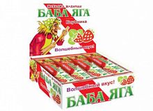 Баба-Яга, жевательная конфета, вкус клубника, 48 шт из 11 г