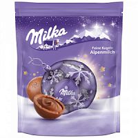 Milka молочный шоколад в форме шара с центром из молочного шоколада, 90 г