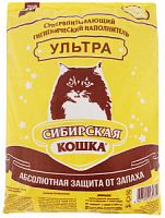 Наполнитель для кошачьего туалета комкующийся, Ультра, Сибирская кошка, 20 л